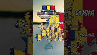 Your Country’s Name In Romanian•#shorts #viral #europe #mapper #romania #globalmapper #geography #uk