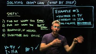 Solving Ohm's Law Step by Step (4 of 6) Example 3