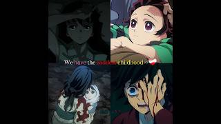 The saddest childhood💔🥀...#kny #hashira #tanjiro #fyp