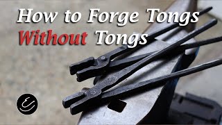 Forging Flat Jaw Tongs Without Tongs