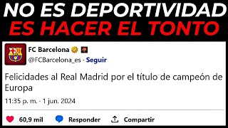 😡 EXPLOTO 😡 EL BARÇA VUELVE A HACER EL TONT* FELICITANDO AL MADRID POR GANAR LA CHAMPIONS...