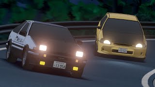 Preview AE86 vs EK9 Demo Battle | Initial D | Blender