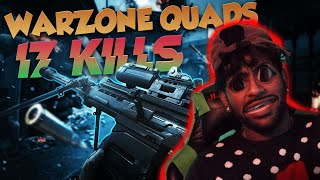 UNLUCKIEST GAME ON WARZONE? *17 KILLS* Warzone Quads Gameplay!