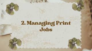 How easy is it to manage print jobs and maintenance through the Canon Printer software?