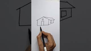 Draw a house scene 6