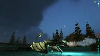 ARK Tropical Crystal Wyvern - night \ Valguero 2