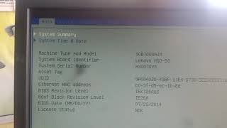 Lenevo barand dul core desktop BIOS satting