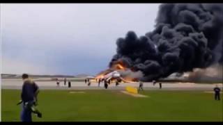 Urgente:Avião pega fogo em pouso e deixa 41 mortos em Moscou.05/05/19