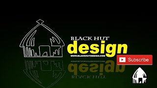 Black Hut Design for Beginner Woodworking.