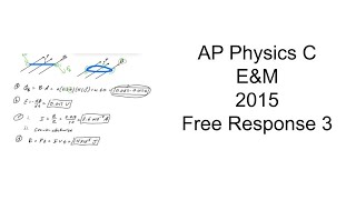 Free Response Solution - AP Physics C E&M - 2015 FR 3