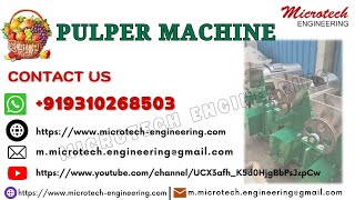 Pulper Machine , Pulping Machine , Fruit Pulp Extraction Machine, Mango Fruit Pulping Machine