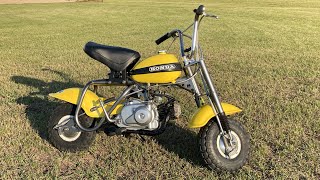 1971 Honda QA50 Gypsy Yellow Start Up and Walk Around