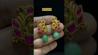 Gold Look, Royal Feel Elegant Kundan Earrings You’ll Love #earrings #wholesale #jewellery #1gramgold