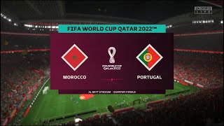 FIFA 23 - MOROCCO VS PORTUGAL | FIFA WORLDCUP QATAR 2022 | QUARTER-FINALS|Full Match PS5 Gameplay|4K