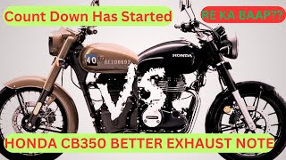 Honda CB350 Full Exhaust Note Review Matte Dune Brown Pure Exhaust Sound || #cb350 #cb350rs #bike