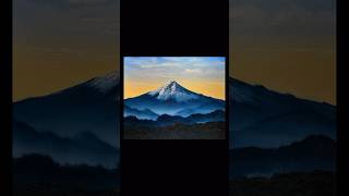 Mt Fuji Bob Ross Style #artshorts #painting #artist #fun #arts #artwork #shortsvideo #subscribe #sub