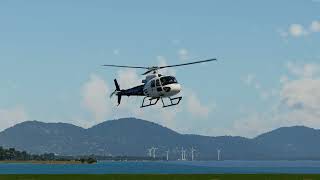 X-Plane 12: AS350, Seychelles Int'l and the Helipad Landing