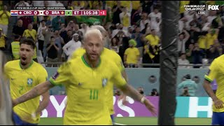 Neymar goal against Croatia in fifa world cup quarter final 2022 | Croatia vs Brazil 0-1 2022