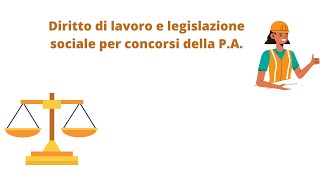 diritto del lavoro e legislazione sociale 20