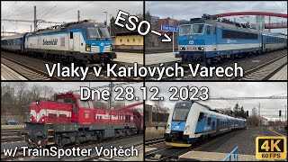 ESO NA KRUŠNOHORU! | Vlaky v Karlových Varech w/@Vojtinnnn