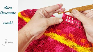 Dica de Crochê | Arremate no Crochê |  como emendar os fios? Professora Simone Eleotério crochet