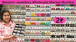 Korean Anti Tarnish Jewellery Wholesale Market Mumbai | Western Earrings @2Rs |Akshita Immitation