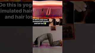 Do this easy yoga pose stimulated hair loss and hair 💹✅😊#motivation #yoga  #viralvideo #shortsfeed