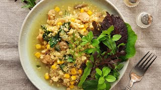 Quinoa mit Wildkrauter-Salat, Gartenarbeit + ein heimisches Vitamin C Superfood! #gesundessen #vegan