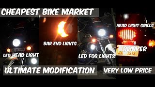 Lucknow Bike Market FULL TOUR( LalBhagh) |Bajaj Avenger 220 Modification|MotoVlog