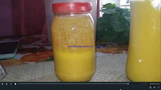 Homemade ghee (purified butter)