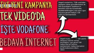 Vodafone Bedava İnternet Kazanmak 2 Yeni kampanya 2024 % 100 Kanıtlı