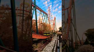 Wife & Daughter Riding Front Car Of ROUGAROU #cedarpoint #rougarou #thrillride