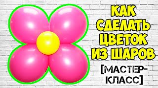 Цветочек из воздушных шаров. Как сделать цветок из круглых воздушных шаров своими руками