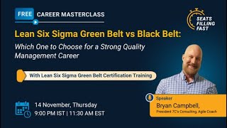 Lean Six Sigma Green Belt vs Black Belt | Lean Six Sigma Certification | Lean Six Sigma |Simplilearn