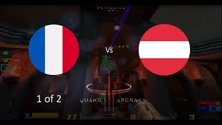 France vs Austria Quake 3 Arena CTF q3ctf2 game 1 of 2