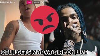 Cblu Arguing With His Girl On Live 🔥*Cblu Gets Mad & Throws Stuff*😡