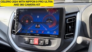 Nippon android car stereo with 360 degree camera in Celerio 2024 facelift | Nippon 9 pro ultra