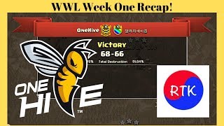 OneHive vs RTK (달려라바바킹⁩‬) WWL Week 1 Recap