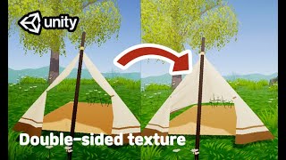 블렌더 export , 유니티 양면 쉐이더 텍스쳐 Blender to Unity , Double-sided texture with URP Twoside Map