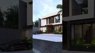 rumah rasa villa, desain rumah