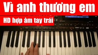 Hướng dẫn hợp âm tay trái: Vì anh thương em