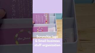 💜 organizing small biz packaging supplies