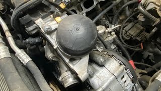 BMW X5, Oil filter Housing Reassembly & Belt Tensioner Install.  “Project BMW E70”