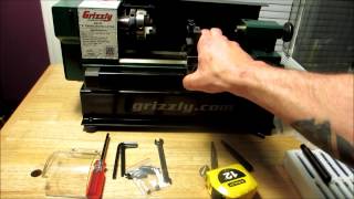 Grizzly G0745 4" Swing by 6" Travel Micro Metal Lathe  Unboxing