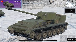 New! SU-100P (12 kills no deaths) | War Thunder Mobile