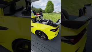 corvette c8 Z06 cut in half