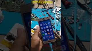 samsung j2 prime mati total karna jatuh, mesin short kecil