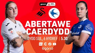 Y GÊM LAWN: Abertawe v Caerdydd | Adran Premier Genero