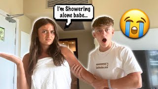 Showering WITHOUT My BOYFRIEND To See His Reaction!! *CUTE*