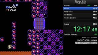 Metroid (NES). 100% Deathless in 52:46